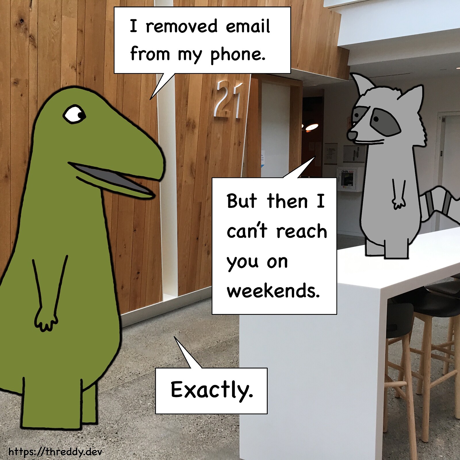 No Work Email on Phone