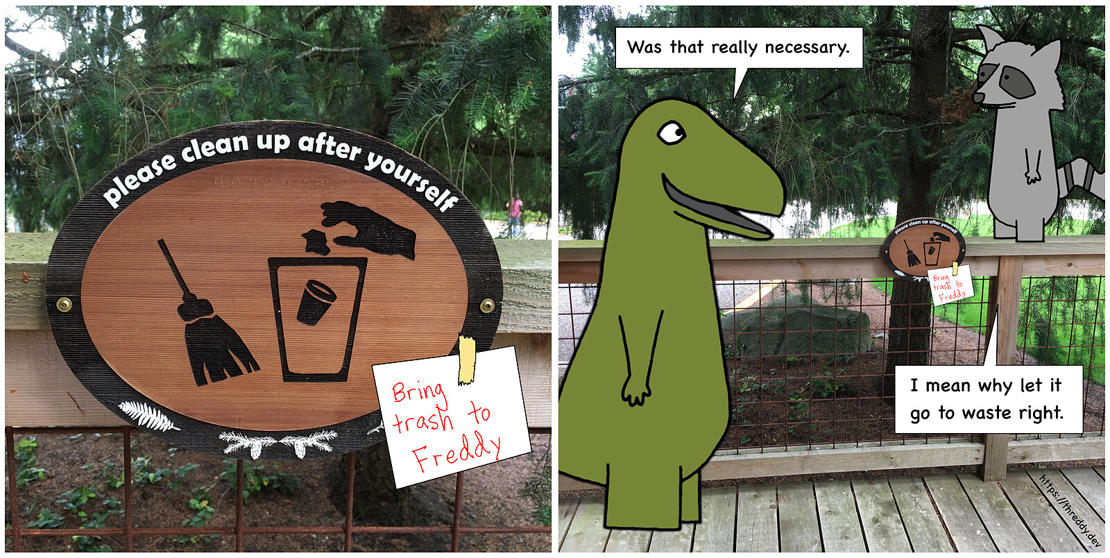 Trash Sign