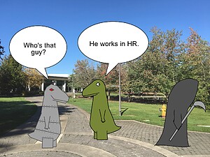 Works in HR